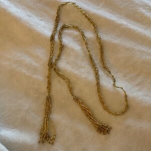 Elegant Gold Beaded Necklace